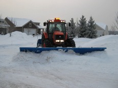 commercial snow plowing